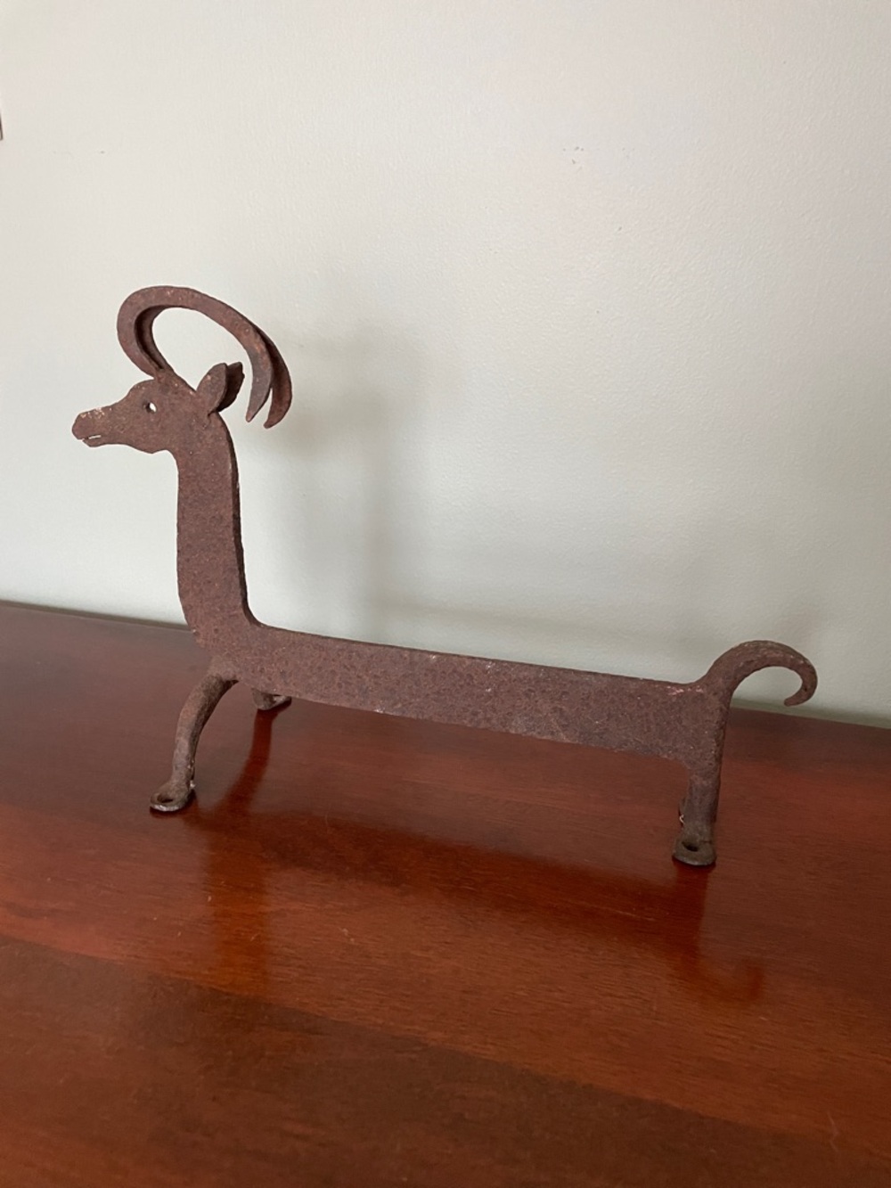 VNT Bootscrapper Rustic Metal Goat Sculpture - Metal